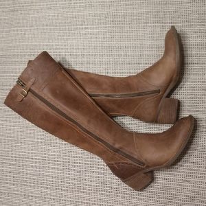 Born "Poly" Leather Riding Boots